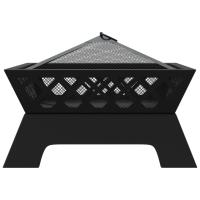vidaXL Brasero con atizador acero XXL 50 cm - details 3