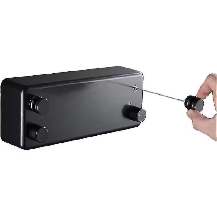 Tendedero retráctil resistente para interiores y exteriores, tendedero de doble cuerda. - 1