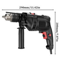 Taladro Eléctrico Multifuncional Con Enchufe EU/US Potente Martillo De Impacto Velocidad Variable Infinita Herramientas Eléctricas Para DIY En El Hogar - details 8