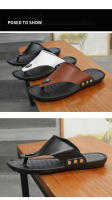 Sandalias De Verano Para Hombre MAEDEF Zapatos De Playa Antideslizantes Flip Flops De Alta Calidad Casual Mocasines De PU EVA - details 9