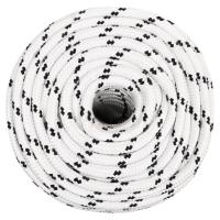 vidaXL Cuerda para barco trenzada poliéster blanco 14 mmx100 m - details 1