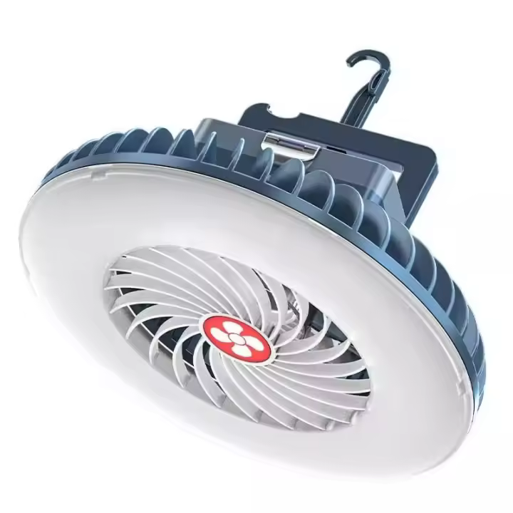 Multifunctional Waterproof Tent Fan Rechargeable Camping Lamp Night Market Booth Lamp Outdoor Cooling Fan Lamp Portable Lantern - 1