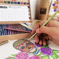 KALOUR Set De Lápices De Colores Profesionales 50/72/180/240/300 Pcs Lápices De Aceite Para Dibujos Y Pintura Artística Suministros Para Colorear - details 53