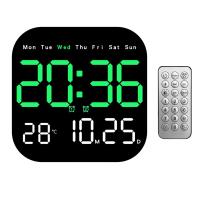 Reloj De Alarma Digital Con Luz Remoto Control 10 Niveles Ajustables Para Mesa Y Pared Reloj De Noche Para Dormitorio Estilo Moderno - details 6