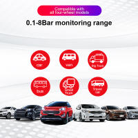 Sistema De Monitoreo De Presión De Neumáticos Para Coche RV Camión Con 6 Sensores Externos 180° Ajustable Bracket Impermeable TPMS Wireless - details 30