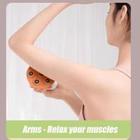 Masajeador De Rodillos Para Celulitis Bola De Masaje Profundo Para Espalda Cuello Pierna Hombro Con 7 Rodillos Metálicos De 360 Grados - details 16