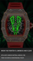 Reloj De Moda Para Hombre ONOLA Lujo Top Deportivo Impermeable Con Cuarzo Reloj De Pulsera De Aluminio Luminoso Para Hombres - details 8
