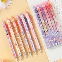 6pcs Bolígrafo De Gel Erasable 0.5mm Tinta Azul/negra Suministros Escolares Oficina Estudiante Escritura Prueba Estaciónery - details 2