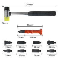Herramienta De Reparación De Aros De Puerta Para Automóviles Sin Pintura Eliminador De Aros Herramienta Painless Para Reparación De Aros De Nieve - details 9