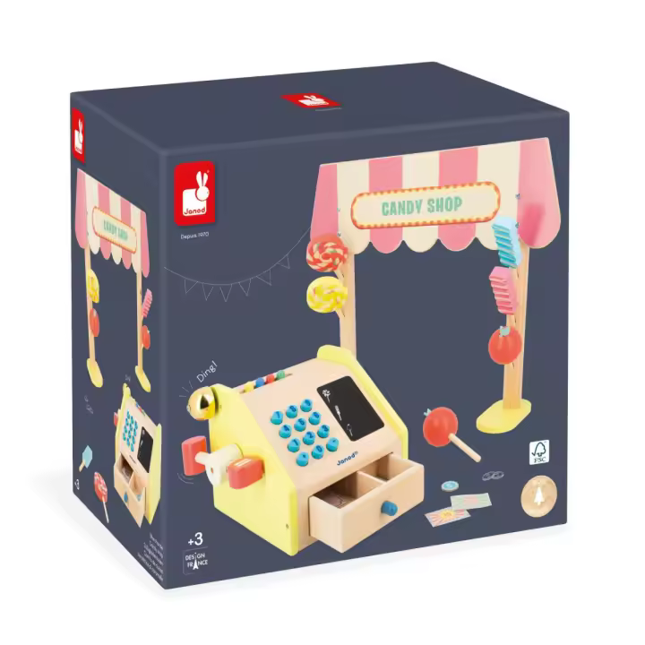 APPLEPOP - CARRITO DE DULCES - Janod - perfecto para desarrollar la imaginación - 1