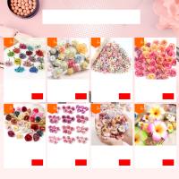Bouquet De Flores Artificiales Rosa Para Bodas Decoración De Casa Y Fiestas 1 Rama Accesorios De Boda Sin Marca Origien China - details 0