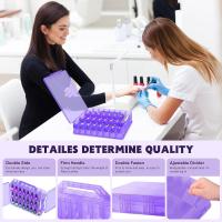Organizador Portátil De Esmaltes De Uñas Con Doble Lado Y 6 Divisores Ajustables Almacenamiento Para 48 Botellas Transparente - details 25