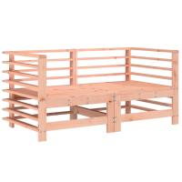 vidaXL Sofás de esquina de jardín 2 uds madera maciza de pino Pino natural, Pino blanco, Pino gris Conjunto Terraza Muebles Jardín Exterior Juego de Muebles de jardín Mueble Jardín Exterior Muebles de Salon Exterior - details 3