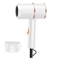 Secador de pelo plegable con Luz Azul, Aire Caliente y frío, para Residencias de Estudiantes, Automático, de Doble Voltaje, Profesional, de Alta velocidad, Con Iones negativos, de viaje, de Seco rápido, Silencioso, control tÃ©Rmico y Boquilla (Blanco). - details 0