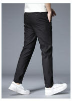 Pantalones Casuales Para Hombre Estilo Clásico Verano Nuevos 4 Colores Mallas Delgadas Moda Negocios Ajustados Color Sólido Algodón Talla 38 - details 5