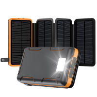 Banco de Energía Solar plegable de gran capacidad impermeable iluminación al Aire Libre Fuente de Alimentación Móvil 20000 Ma (Azul) fuente de alimentación móvil solar de 20000 Ma Banco de Energía de gran capacidad - details 4