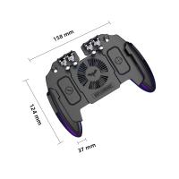 Controlador De Juego M11 PUBG Con Ventilador De Enfriamiento Botón De Disparo Para IOS Y Android 6 Dedos Joystick Compatible Con Teléfonos Móviles - details 0