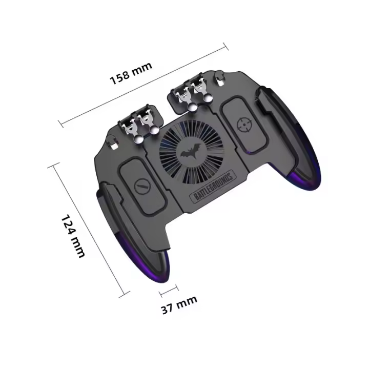 Controlador De Juego M11 PUBG Con Ventilador De Enfriamiento Botón De Disparo Para IOS Y Android 6 Dedos Joystick Compatible Con Teléfonos Móviles - 1