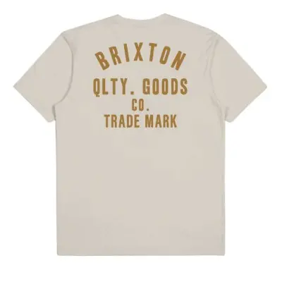 Camiseta Brixton Woodburn S/S Stt Beige 16965-CRMGB - 1