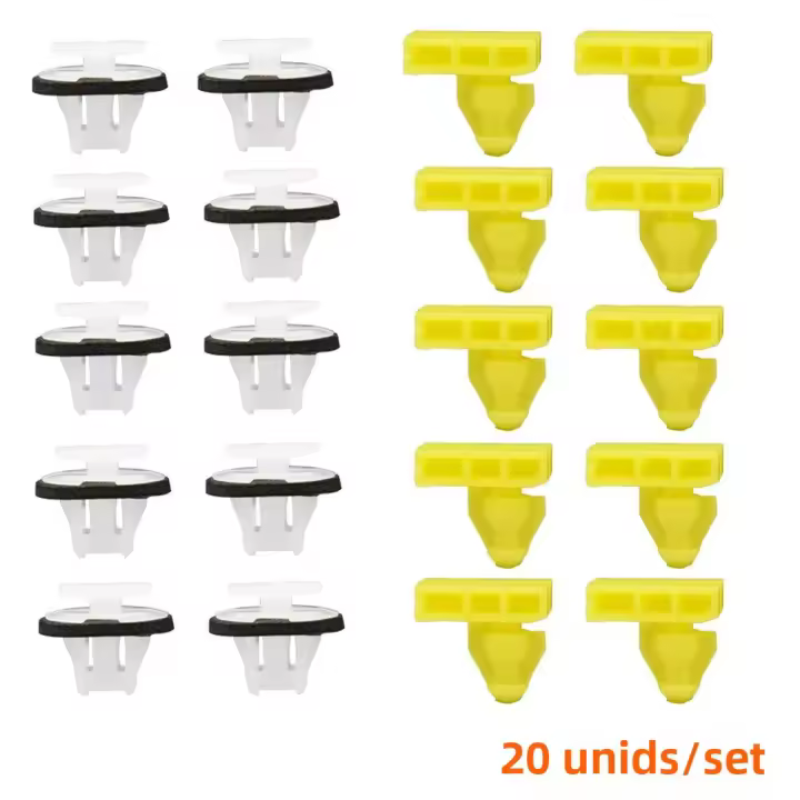 20Pcs Clips De Aluminio Para Arco De Rueda De Coche Compatible Con Nissan Juke X-Trail T31 Murano Piezas De Automóvil 76882-JG10A 76847-JG00A - 1