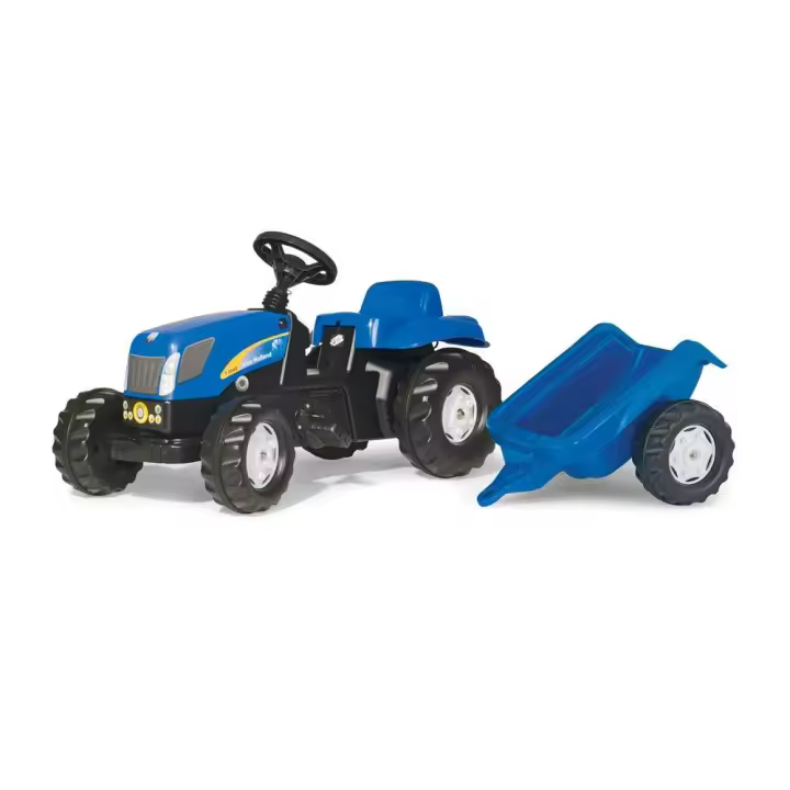 Rolly Toys - Rollykid New Holland con Remolque para Niños de 2 a 5 Años - Diversión Garantizada - 1
