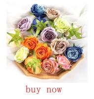 10PCS Rosas De Seda Artificiales Para Scrapbooking Flores Para DIY Coronelas Decoración De Hogar Bodas Accesorios De Año Nuevo - details 5