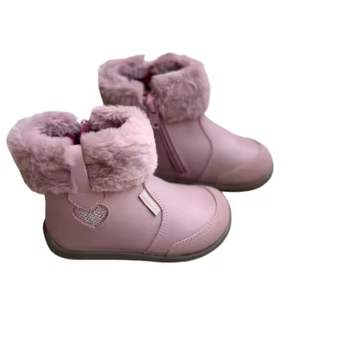 Botas respetuosas de piel lavable Titanitos Yaiza Rosa - 1