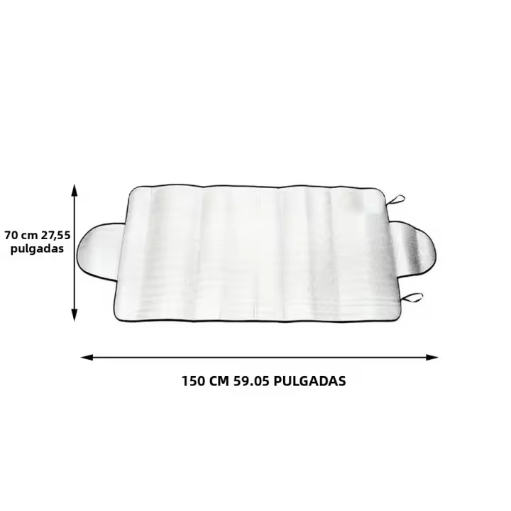 Cubierta De Parabrisas Automática Universal Bloqueador De UV Sombrilla Solar Reflectante Para Ventana Frontal Aluminio Y Tela Cubierta De Nieve Para Coche SUV Camión - 1