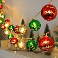 Luces Decorativas De Navidad Cadena De Bolas Y Estrellas Guirnalda Eléctrica Para Árbol De Navidad Decoración De Año Nuevo Para El Hogar - details 1