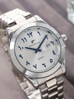 Reloj De Cuarzo Para Hombre Reloj De Pulsera De Moda Sencilla Y Lujo Para Uso Diario Y Negocios Con Calendario Pantalla Con Marcas Numéricas De Arábigas Material De Acero Inoxidable Resistente Al Agua - details 1