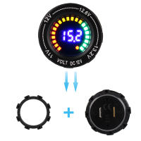 Voltímetro LED De Aluminio Para Motocicleta Y Automóvil Con Pantalla Digital Colorida DC 12V Universal Para Toyota Honda Nissan Y Más - details 8