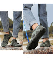 Nuevos zapatos de senderismo de cinco dedos para exteriores, zapatos de escalada todoterreno gruesos para hombres, zapatos de senderismo transpirables, zapatos para vadear arroyos - details 12
