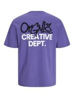 Jorsilverlake Back Tee Ss Crew NeckTwilight Purple Jack & Jones - details 0