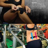 Cinta De Kinesiología Pre-Cortada WorthWhile 5cm*5m Alivio Del Dolor Muscular Protector De Rodilla Elasticidad Para Deportes Y Recuperación Fitness - details 7