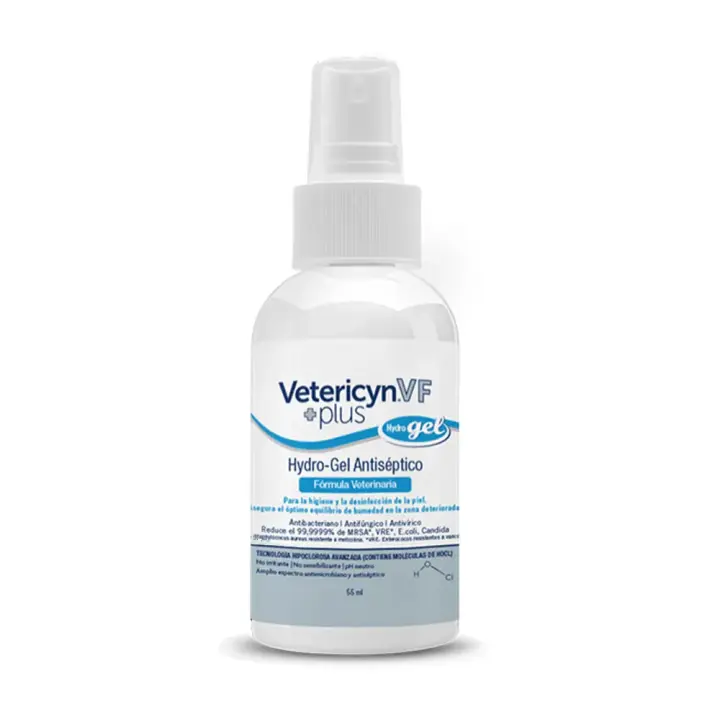 Vetericyn VF plus hidrogel 55 ml Solución antiséptica para limpiar y tratar heridas, quemaduras e infecciones en animales de todas las especies Urano - 1