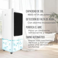 Ventilador de Techo con Luz OStarkDom 68W LED, Motor AC Silencioso, 3 Velocidades, Mando a Distancia, Función Verano/Invierno, IP20, 3 Años de Garantía - Blanco 55cm OstarkDom-leduni - details 9