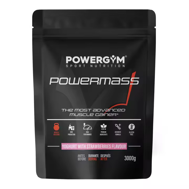 POWERGYM  Powermass  (Carbohidratos y proteinas) Suplemento y nutrición deportiva - 1