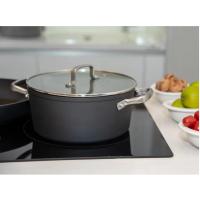 ARCOS Samoa - Batería de Cocina (5 Piezas + 4 tapas de vidrio) , Aluminio Forjado, Recubrimiento Antiadherente, Asas Acero Inoxidable Efecto Frio, Apta Cualquier Cocina, Horno y Lavavajillas, Full Induction, Sistema Ahorro Energético - details 2