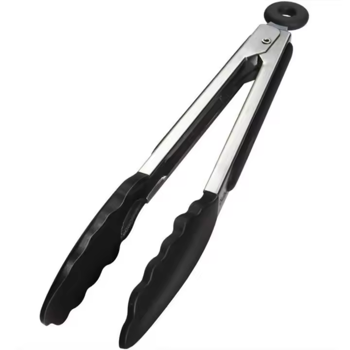 Clips de Silicona para Alimentos Clips Aislados para Parrilla-9 ", Negro, 1PC - 1
