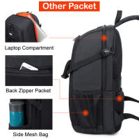 Mochila De Hombros Impermeable Para Fotografía Con Trípode De Video Gran Capacidad Para Cámara DSLR Canon Nikon Sony Pentax Incluye Cubierta De Lluvia - details 10