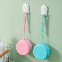 Cepillo De Baño Portátil Con Estuche De Jabón Y Esponja De Silicona Cepillo De Masaje Para El Cuerpo Y Pelo Herramienta De Limpieza Personalizada - details 2