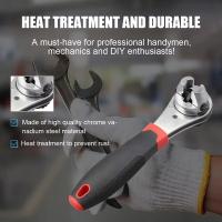 Llave De Atornillado Universal Antideslizante Con Mango Ergonómico Y Tratamiento Termal Multifuncional Ajustable Para Herramientas De Reparación Y Mantenimiento - details 4
