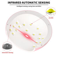 Lámpara Profesional Para Uñas UV LED Con Timer Lámpara De Secado De Arte De Uñas Ligera Para Secado Rápido De Toda Gel De Uñas Herramienta De Cuidado De Uñas - details 2