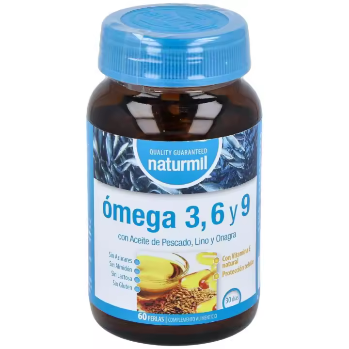 Naturmil Omega 3_6 Y 9 Aceite De Pescado_ Lino Y Onagra 60 Perla - 1