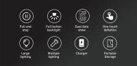 Bomba De Aire Recargable Portátil Para Neumáticos De Coche Motocicleta Bicicleta Y Balones Compresor Digital Sin Cable - details 1