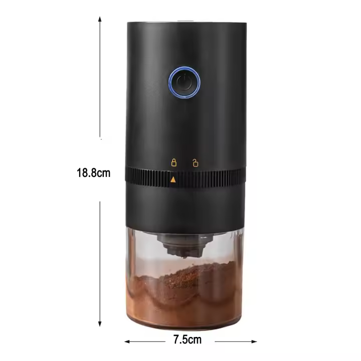 PORCHEDDU Molinillo de café con molinillo Eléctrico, Pequeño inalámbrico. - 1