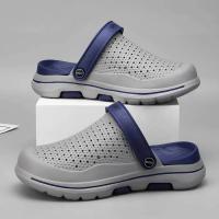 Sandalias De Playa Para Hombre Verano Zapatillas Casuales Con Agujeros Zapatos De Jardín Clogs Adecuados Para Exterior Y Hogar Material EVA - details 2