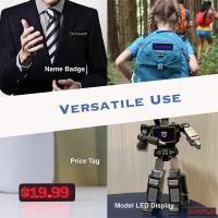 Pantalla LED Recargable Bluetooth Digital Para Badges Insignia DIY Con Mensaje De Desplazamiento Mini Pantalla De Nombre LED Programable - details 5