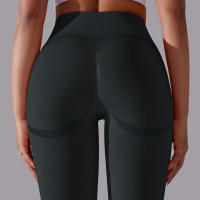 Mallas de Yoga de nailon para mujer, pantalones deportivos de cintura alta, elásticos, ajustados, transpirables, para entrenamiento - details 12