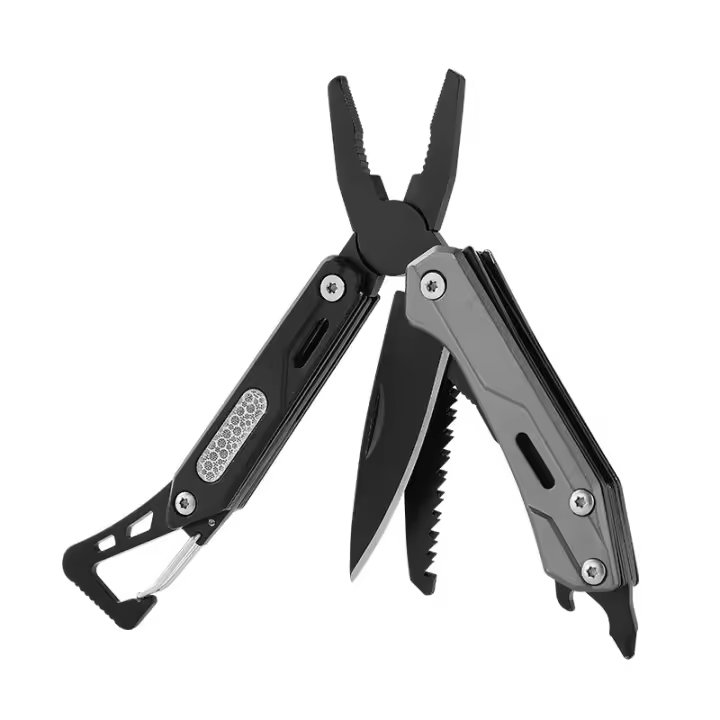 Multiherramienta Maarten 9-en-1 Con Cuchillo De Bolsillo De Acero Inoxidable Herramienta Multifuncional Con Destornillador Y Acrílico Plisado Para Supervivencia - 1